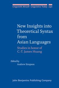 Book Cover for New Insights Into Theoretical Syntax from Asian Languages by ChengTeh James Huang
