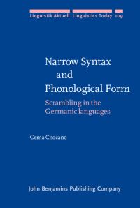 Book Cover for Narrow Syntax and Phonological Form by Gema Chocano