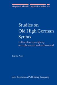 Book Cover for Studies on Old High German Syntax by Katrin Axel