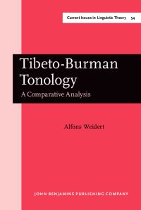 Book Cover for Tibeto-Burman Tonology by Alfons Weidert