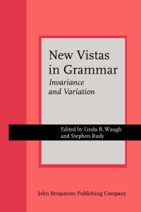 Book Cover for New Vistas in Grammar by Linda R Waugh, Stephen Rudy