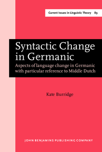 Book Cover for Syntactic Change in Germanic by Kate Burridge
