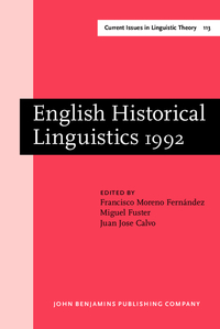 Book Cover for English Historical Linguistics 1992 by Francisco Fernández, Miguel Fuster Márquez, Juan Jose Calvo