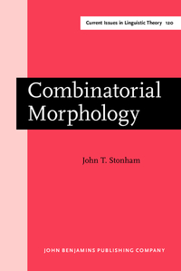 Book Cover for Combinatorial Morphology by John T Stonham
