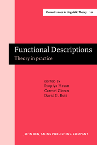 Book Cover for Functional Descriptions by Ruqaiya Hasan, Carmel Cloran, David Butt