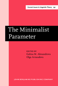 Book Cover for The Minimalist Parameter by Galina M Alexandrova, Olga Arnaudova