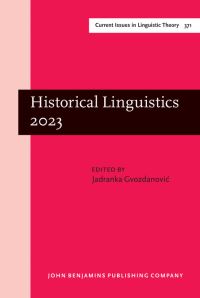 Book Cover for Historical Linguistics 2023 by Jadranka Gvozdanovic