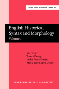 Book Cover for English Historical Syntax and Morphology by Teresa Fanego, Javier PérezGuerra, María José LópezCouso