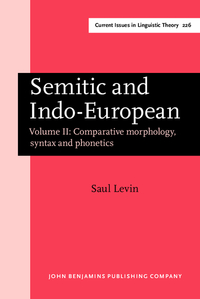Book Cover for Semitic and Indo-European by Saul Levin