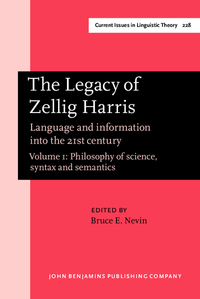 Book Cover for The Legacy of Zellig Harris by Bruce E Nevin