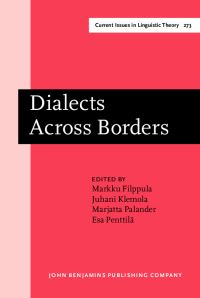 Book Cover for Dialects Across Borders by Markku Filppula, Juhani Klemola, Marjatta Palander, Esa Penttilä