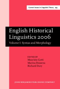 Book Cover for English Historical Linguistics 2006 by Maurizio Gotti, Marina Dossena, Richard Dury