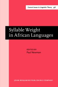 Book Cover for Syllable Weight in African Languages by Paul Newman