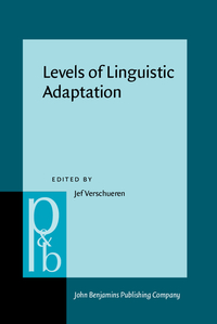 Book Cover for Levels of Linguistic Adaptation by Jef Verschueren