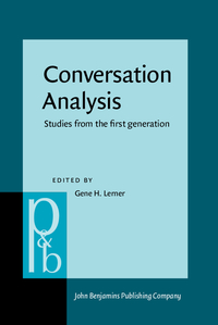 Book Cover for Conversation Analysis by Gene H Lerner