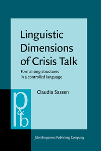 Book Cover for Linguistic Dimensions of Crisis Talk by Claudia Sassen