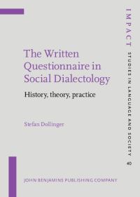 Book Cover for The Written Questionnaire in Social Dialectology by Stefan Dollinger