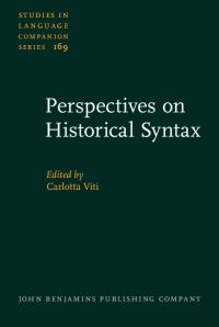 Book Cover for Perspectives on Historical Syntax by Carlotta Viti