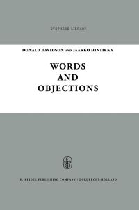Book Cover for Words and Objections by D Davidson, Jaakko Hintikka