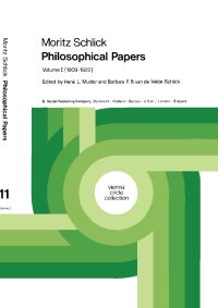 Book Cover for Moritz Schlick Philosophical Papers by Moritz Schlick