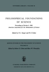 Book Cover for Philosophical Foundations of Science by Raymond J Seeger, Robert S Cohen