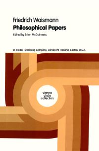 Book Cover for Philosophical Papers by Friedrich Waismann