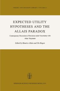 Book Cover for Expected Utility Hypotheses and the Allais Paradox by Maurice Allais, Ole Hagen