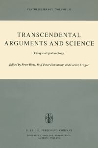 Book Cover for Transcendental Arguments and Science by Peter Bieri, RolfPeter Horstmann, Lorenz Krüger