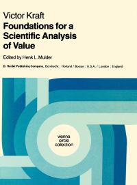 Book Cover for Foundations for a Scientific Analysis of Value by V Kraft