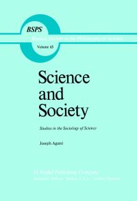 Book Cover for Science and Society by Joseph Agassi