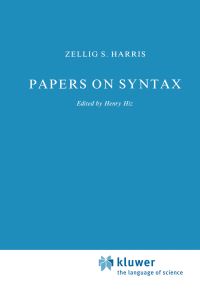Book Cover for Papers on Syntax by Zellig S Harris, Henry Hiz