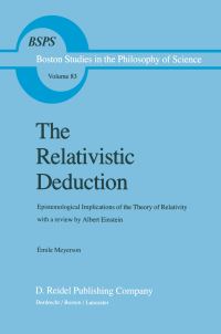 Book Cover for The Relativistic Deduction by Émile Meyerson