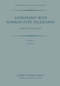 Book Cover for Astronomy With Schmidt-Type Telescopes by International Astronomical Union, Massimo Capaccioli