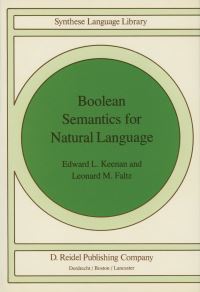 Book Cover for Boolean Semantics for Natural Language by Edward L Keenan, Leonard M Faltz