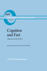 Book Cover for Cognition and Fact by R S Cohen, Thomas Schnelle