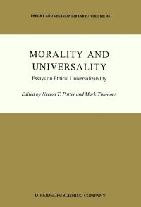 Book Cover for Morality and Universality by Nelson T Potter, Mark Timmons