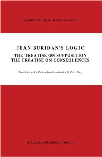 Book Cover for Jean Buridan's Logic by Jean Buridan