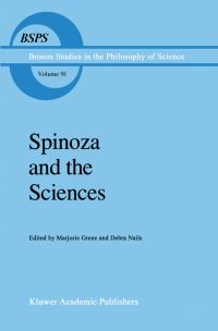 Book Cover for Spinoza and the Sciences by Marjorie Green, Debra Nails