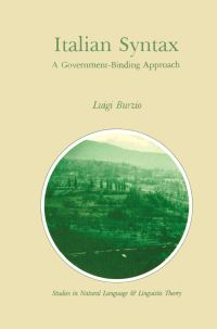 Book Cover for Italian Syntax by Luigi Burzio