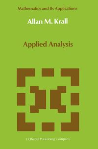 Book Cover for Applied Analysis by Allan M Krall
