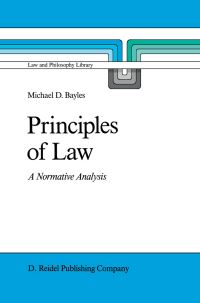 Book Cover for Principles of Law by ME Bayles