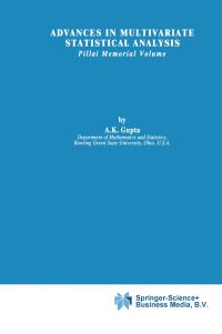 Book Cover for Advances in Multivariate Statistical Analysis by K C Sreedharan Pillai, A K Gupta