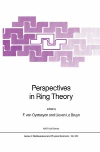 Book Cover for Perspectives in Ring Theory by Freddy Van Oystaeyen, Lieven le Bruyn