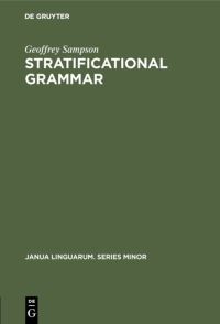 Book Cover for Stratificational Grammar by Geoffrey Sampson