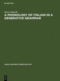 Book Cover for A Phonology of Italian in a Generative Grammar by Mario Saltarelli