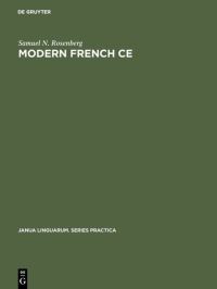 Book Cover for Modern French CE by Samuel N Rosenberg
