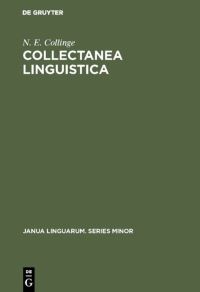 Book Cover for Collectanea Linguistica by N E Collinge