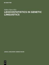 Book Cover for Lexicostatistics in Genetic Linguistics by Isidore Dyen
