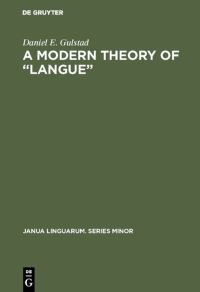 Book Cover for A Modern Theory of 