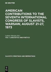 Book Cover for Linguistics and Poetics by Ladislav Matejka